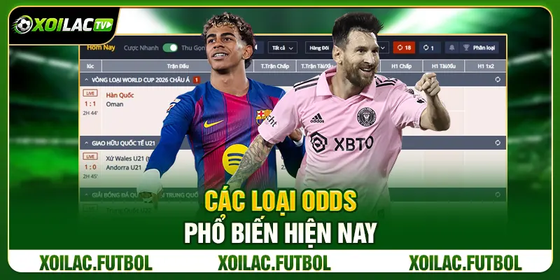 Hướng Dẫn Đọc Bảng Tỷ Lệ Kèo Nhà Cái Chi Tiết Cho Người Mới 2 Các loại odds phổ biến hiện nay