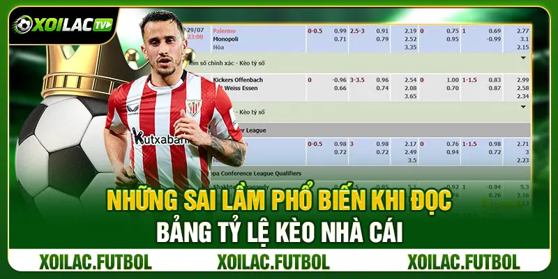 Hướng Dẫn Đọc Bảng Tỷ Lệ Kèo Nhà Cái Chi Tiết Cho Người Mới 3 Những sai lầm phổ biến khi đọc bảng tỷ lệ kèo nhà cái